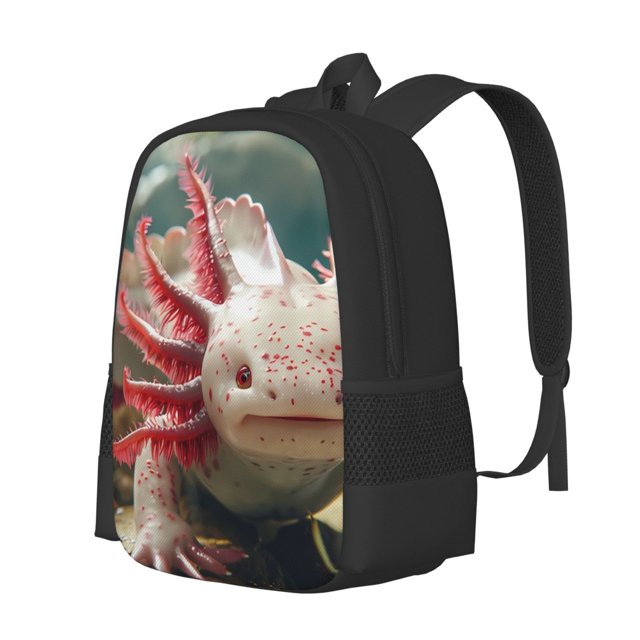 Fotbe Colorful Axolotl Underwater Mochila para Hombre y Mujer - Tela Oxford 600D Resistente - Mochila Impermeable de Gran Capacidad para Escuela, Viajes y Senderismo