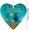 blue Size G G8, variant on Sea Glass Decor, Staron 2026 Handmade Heart Shaped Sea Glass Ornament, Recycled Sea Glass Friendship Keepsake Gift for Home Decor, Blue