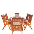 thumbnail image 1 of Vifah Malibu Balthazar 5 Piece Wood Patio Dining Set, 1 of 2