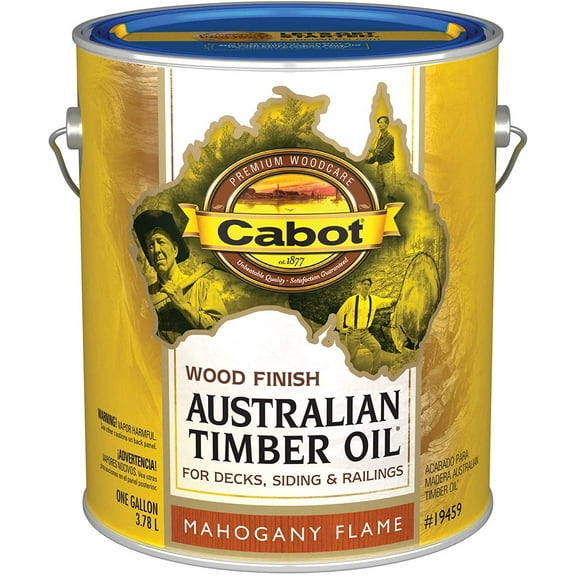 Cabot 19459-07 Samuel INC Timber Oil, Gallon, Mahogany Flame