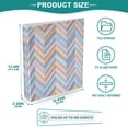 thumbnail image 3 of FORMRS 3 Ring Binder 1.5 inch with Pockets Clip Board 200 Sheets Capacity, Purple Geometric, 3 of 8