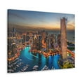 thumbnail image 5 of Dubai Night Skyline Canvas Artwork Breathtaking Stunning Cityscape for Home Decor Ready to Hang, 5 of 18