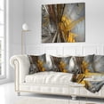 thumbnail image 3 of Designart Fractal Yellow Connected Stripes - Contemporary Throw Pillow - 18x18, 3 of 5