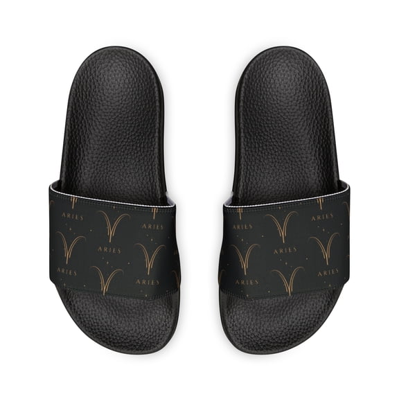 Aries Zodiac Symbol Women's PU Slide Sandals