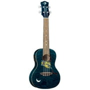 Luna Guitars Owl Concert, 4-String Acoustic/Electric Ukulele with Gigbag UKEOWLC