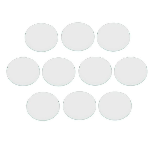fastboy 10pcs 1mm Thick Clear Flat Mineral Glass Watch Replace Part Watchmaker 26