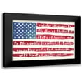 thumbnail image 1 of Sophie 6 24x17 Black Modern Framed Museum Art Print Titled - Pledge of Allegiance Flag, 1 of 5