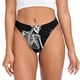 thumbnail image 1 of Balery Vintage Black white Plant skull Tangas de Algodón para Mujer con Estampado – Ropa Interior Sexy, Transpirable, G-string-4X-Large, 1 of 6