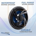 thumbnail image 3 of RecPro RV Exterior Speaker 6" | Weather-Resistant | Flush Mount | Black, 3 of 6