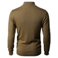 thumbnail image 4 of H2H Mens Casual Slim Fit Pullover Sweaters Long Sleeve Knitted Fabric Tops 1/4 Quarter Neck Style (CMOSWL057), 4 of 6