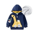 thumbnail image 3 of ZXLBBD Boys Hoodies Sweatshirts Lined Pullover Warm Long Sleeve Soft Top for Toddler Youth Casual Relaxed Fit Outdoor Daily Wear Size 3 Y-4 Y, 3 of 7