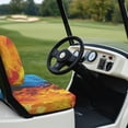 thumbnail image 6 of Pzuqiu Fire Ice Wolf 2-Piece Golf Cart Seat Covers | Breathable Washable Universal Protector for Most 2-Seater Golf Carts, 6 of 10