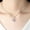 Purple-PP-best gifts, variant on ABPWLY Fashionable and new peach heart-shaped pendant necklace Clearance Necklace Canada Days Necklaces for Women Trendy Chain Necklace