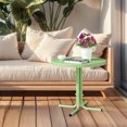 thumbnail image 3 of Ktaxon Round Metal Outdoor Side Table for Patio Garden Deck, Weather Resistant, 20.47 Inch, Green, 3 of 7