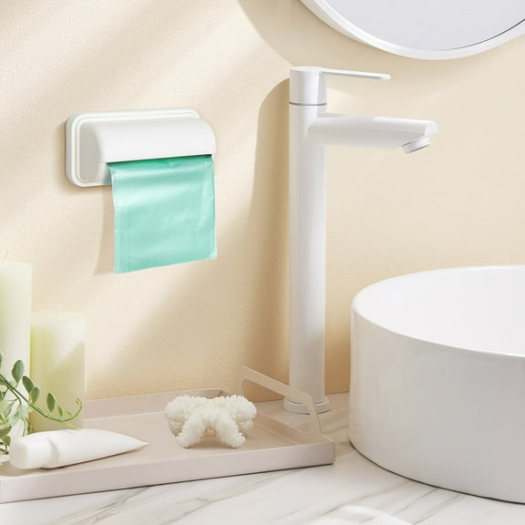 PTOOTP 3Pcs Premium PP Plastic Bag Holder Storage Box Wall Mounted with Easy Access and No Wall Damage