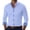 Light Blue, variant on JoveMarine Mens Slim Fit Long Sleeve Button Down Dress Shirt Solid Color Collared Wrinkle Resistant for Business or Casual Wear,Blue L