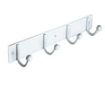 thumbnail image 1 of Era Bar with 4 Hooks Metal Wall Mount White; Organizer for Hat Clothes Bathrobe, 1 of 4