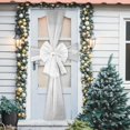 thumbnail image 6 of Large Red Christmas Cabinet Door Bows with Mesh Ribbon – Easy-to-Install Holiday Decoration for Cabinets, Kitchen, and Rooms, White, Ribbon, 6 of 9