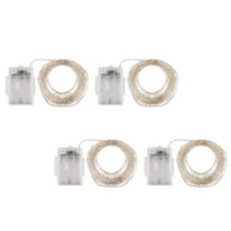 GOOHOCHY 4Pcs String Lights Plastic Blinking Mode for Holiday Parties and Christmas Celebration