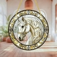 thumbnail image 5 of Chanana Horse Acrylic Suncatcher, Horse Hanging Window Decor with Printed Glass Style Design Sun Catcher, Elegant Horse Gift Idea & Garden Ornament Indoor Outdoor Use, 5 of 6