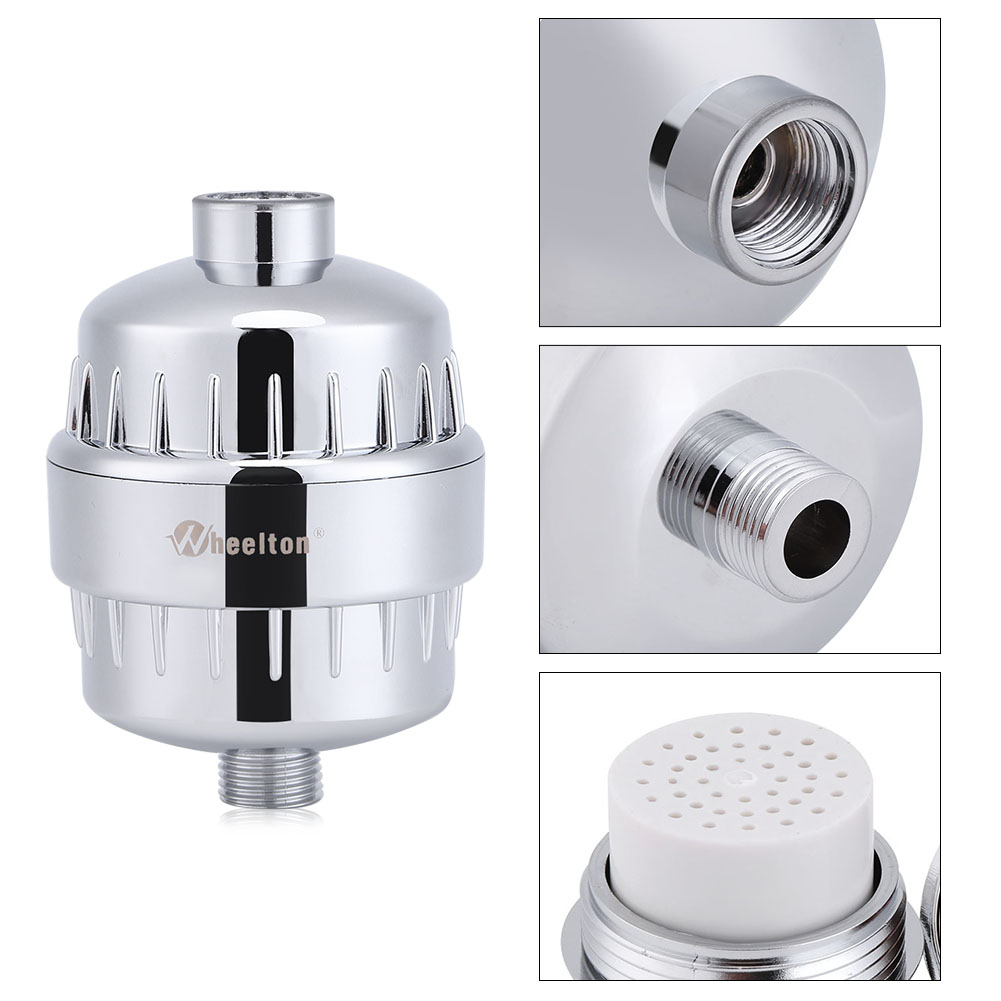 InLine Shower Filter Softener Chlorine Heavy Metal Removal Water