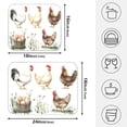 thumbnail image 2 of Ryvnso Watercolor Chickens Dish Drying Mat for Kitchen Countertop 16x18 Small Dish Pad Drainer Rack Dish Sink Mats, 2 of 7