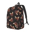 thumbnail image 1 of Balery Bulldog with Sunglasses Mochila Clásica Impresa Básica para Viaje, Mochila Escolar Resistente al Agua, Mochila de Lona con Correas Ajustables-Small, 1 of 5