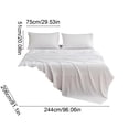 thumbnail image 4 of Sentmoon Fitted Sheets Bed Sheet Bed Sheet Set 3 Piece Solid Color Brushed Microfiber Core Bedding Set Soft Breathable Deep Pocket Fitted Sheet Flat Sheet Pillowcase Set for Guest Room, 4 of 7