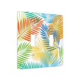 thumbnail image 2 of PAYOHTO Toggle Light Switch Wall Plate Leaves Palm Tree Double Switch Cover Standard Size 2-Gang 4.50" x 4.5" Unbreakable Polycarbonate Thermoplastic, 2 of 6