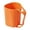 Orange*3, variant on Lshylf Plastic Rinse Cup With Toothbrush Holder Slot Multicolor Handle Mug For Bathroom Countertop,Green,3.94*3.15 in
