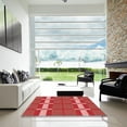 thumbnail image 6 of Ahgly Company Indoor Square Patterned Ferrari Red Area Rugs, 7' Square, 6 of 6