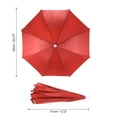 thumbnail image 2 of Uxcell 20" Sombrero Paraguas de Pesca Plegable para Sol y Lluvia, Rojo, Paquete de 2, 2 of 6