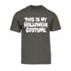 thumbnail image 1 of Camiseta de disfraz de halloween Gravity Trading Hombre manga corta gris oscuro pequeño, 1 of 1