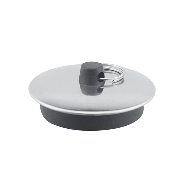 Cusimax Kitchen Sink Drain Stopper Bathroom Basin Bathtub Metal Rubber