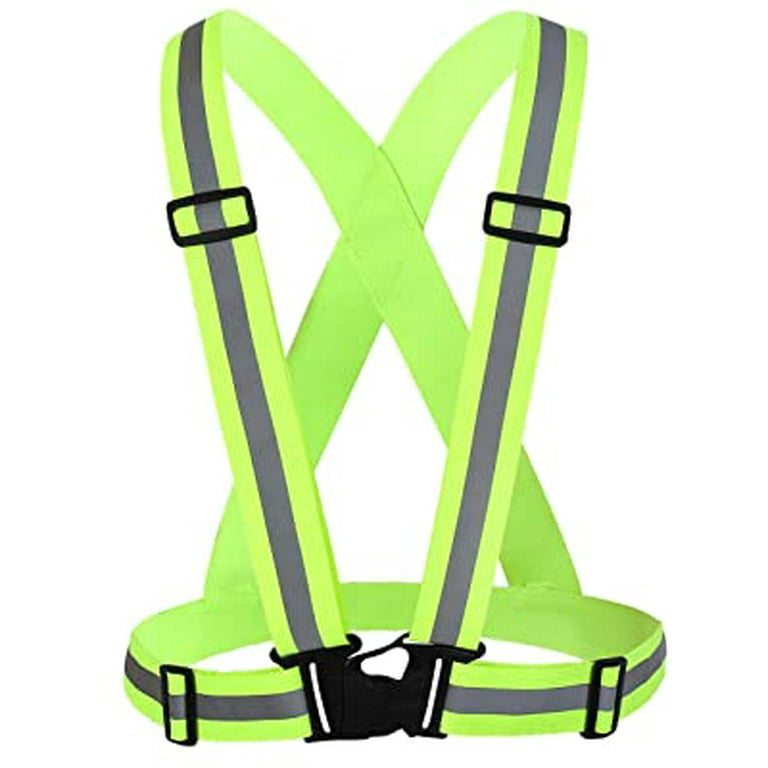 Reflective Vest for High Visibility All Day and Night for Running, Biking  and More, Unisex (1 Vest, 2 Arm Bands) 