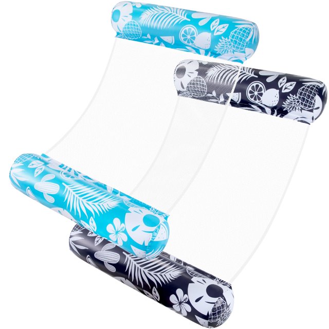 Pool Floats TOBEHIGHER 4 en 1 para adultos, tamaño 2, paquete con hamaca