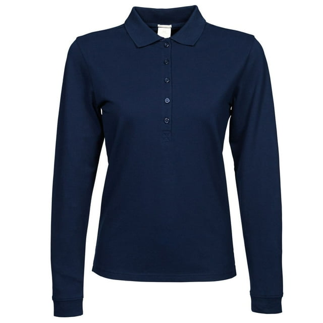 Tee Jays Polo de Luxe Extensible à Manches Longues pour Femmes