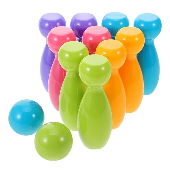 1 Set Kids Bowling Set Funny And Interesting Kids Bowling Toys Plastic Bowling Set Bowling Pins And Balls Set For Outdoor Indoor