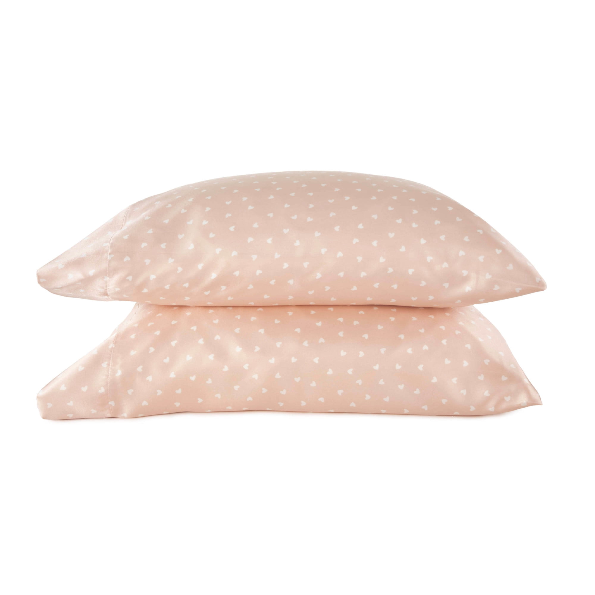 Martex 2-Pack Standard Satin Pillowcases | Silky Smooth for Hair & Skin | Rose Pearl