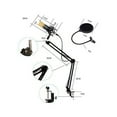 thumbnail image 3 of Professional BM700 condenser microphone recording microphone KTV singing studio recording set silver, 3 of 8