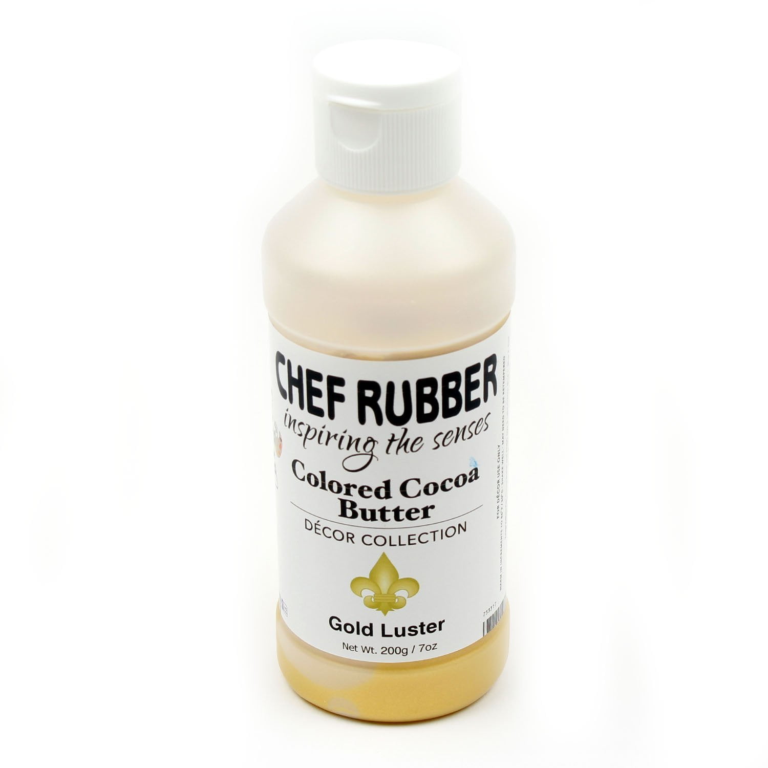Chef Rubber Cocoa Butter, Dcor Collection Gold Luster, 7 Ounce