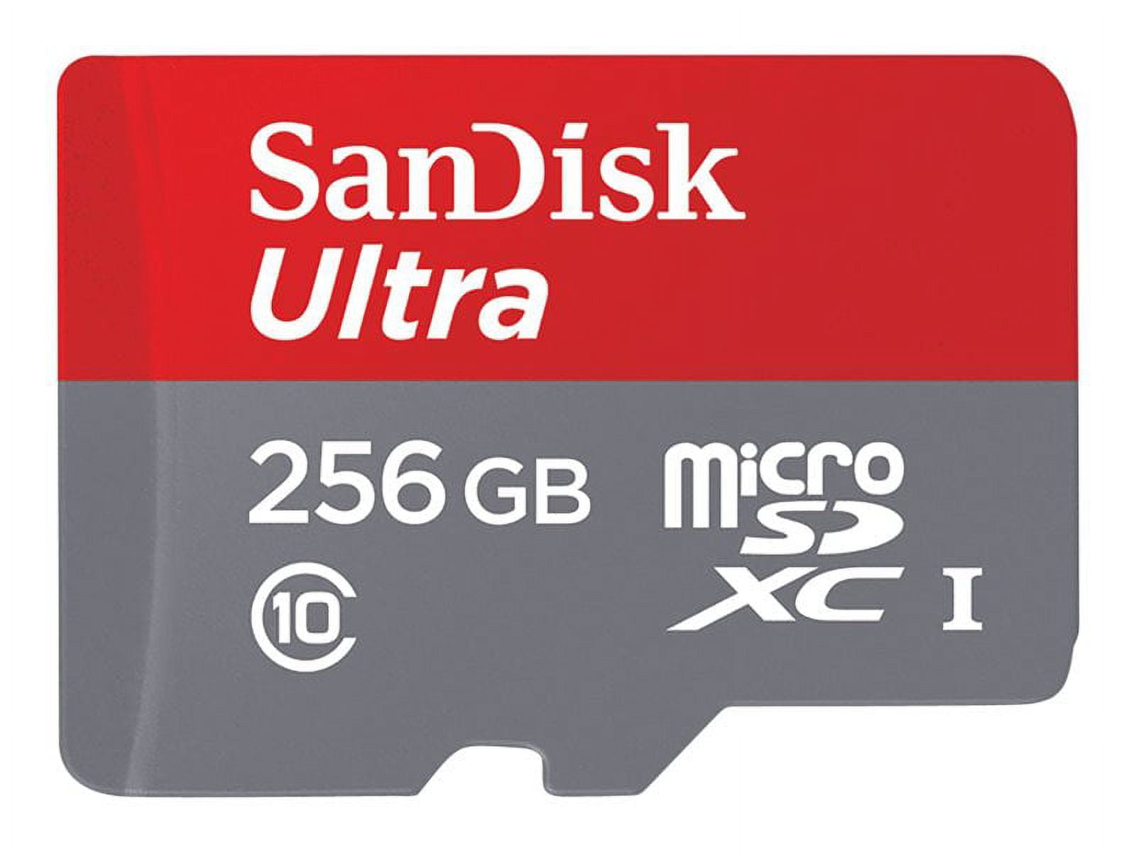 SanDisk Ultra 256GB microSDXC UHS-I Flash Memory Card with Adapter