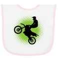 thumbnail image 2 of Inktastic Motocross Rider Freestyle Sports Baby Terry Cloth Bib, 2 of 3