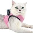 thumbnail image 5 of Cat Harness - Ultralight Cat Harness and Leash Set Leak Proof Adjustable Kitten Harness for Puppy Rabbit Ferret （Pink ， L）, 5 of 5