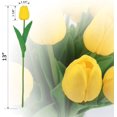 thumbnail image 3 of Tulips Artificial Flowers 20PCS Real Touch Tulips Flowers Tulips Faux Flowers for Home Decoration Wedding Bouquet Party Baby Shower Centerpieces Bridal Bouquet Decor (Yellow), 3 of 5