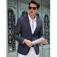 thumbnail image 2 of COOFANDY Mens Suit Blazer Classic Fit Casual Business Summer Sports Jacket Two Button, 2 of 5