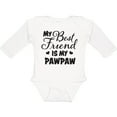 thumbnail image 3 of Inktastic My Best Friend is My Pawpaw with Hearts Boys or Girls Long Sleeve Baby Bodysuit, 3 of 5