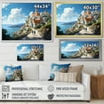 thumbnail image 5 of Designart "Coastal Serenade Hidden Port I" Extra Large Coastal Framed Wall Art - Coastal Blue Coastal Port Entryway Framed Wall Art Print, 5 of 7