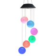 thumbnail image 3 of Lámpara de luz LED con energía Solar, campanas de viento coloridas para exteriores, luz para fiesta en casa, decoración navideña, 3 of 8