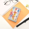 thumbnail image 7 of JIALIOU Nylon Trifold Card Wallet with ID Window Zipper Pocket for Men Women Teen Watercolor Jellyfish, 7 of 7
